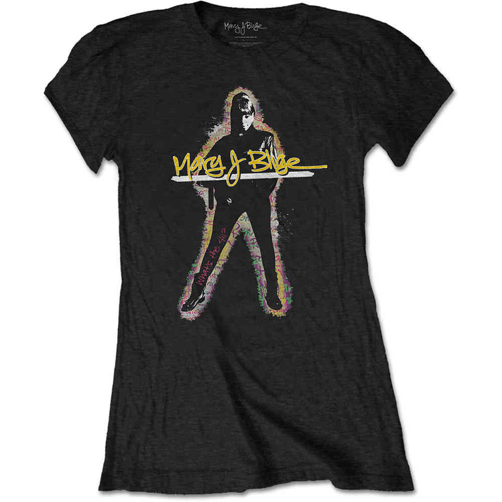 Mary J. Blige - Glow Dames Tshirt - Zwart